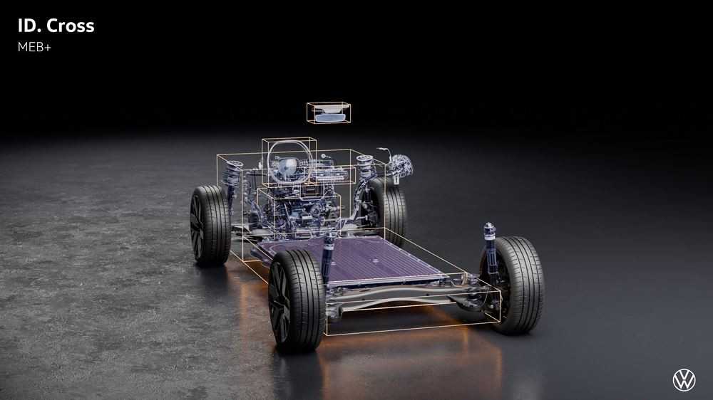 Le SUV urbain électrique Volkswagen ID. Cross proposé à un prix d'entrée d'environ 28 000 euros