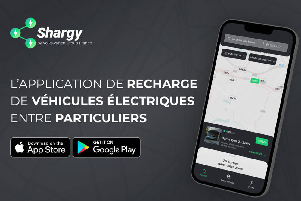 Une application de recharge de véhicules électriques entre particuliers