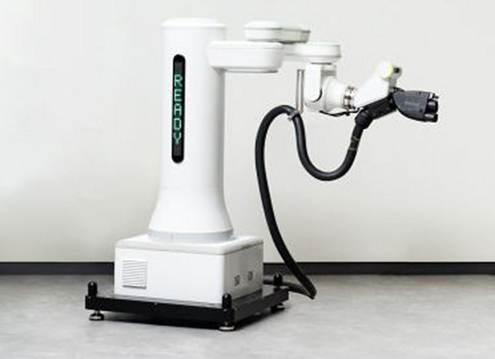 Un robot de recharge automatique Hyundai pour véhicules électriques