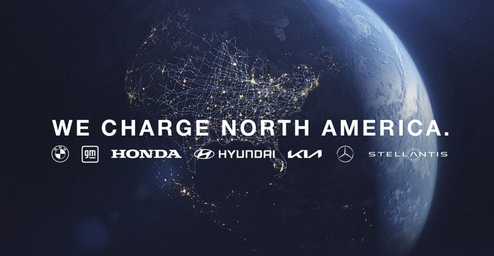 Un réseau de recharge haute puissance créé par les principaux constructeurs en Amérique du Nord