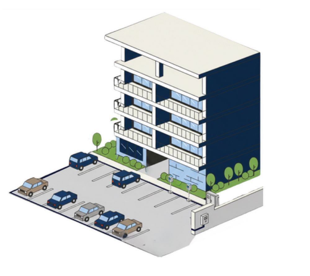 Une infrastructure de recharge en extérieur en habitat collectif sans réaliser de travaux lourds
