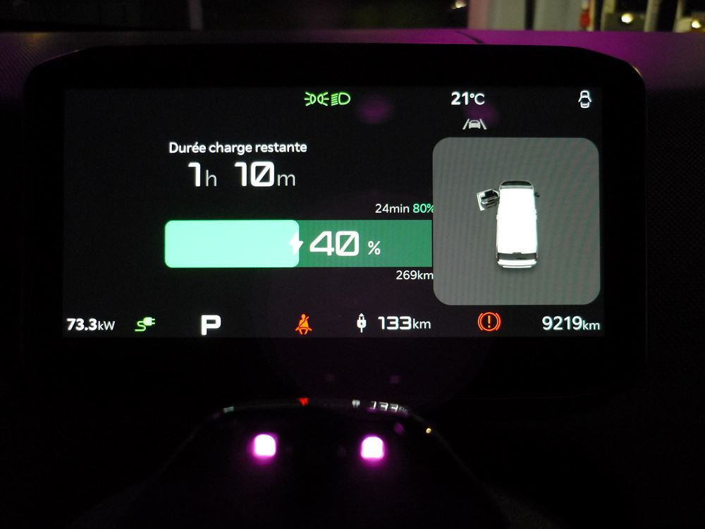 Voiture électrique: la puissance de recharge de la batterie simplifie les longs trajets