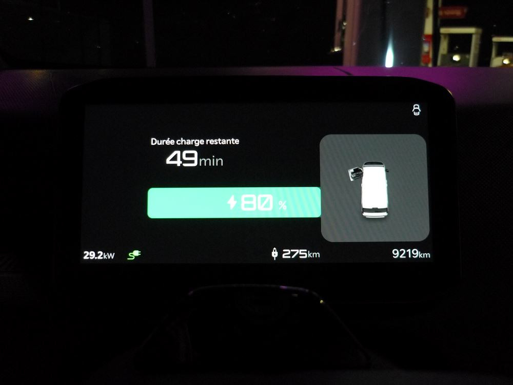 Voiture électrique: la puissance de recharge de la batterie simplifie les longs trajets