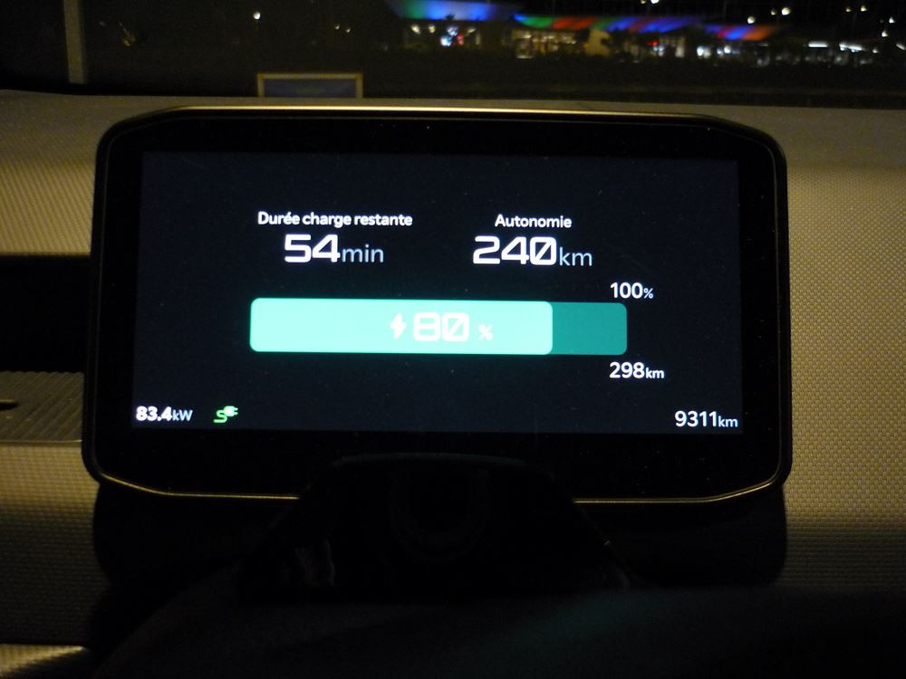 Voiture électrique: la puissance de recharge de la batterie simplifie les longs trajets