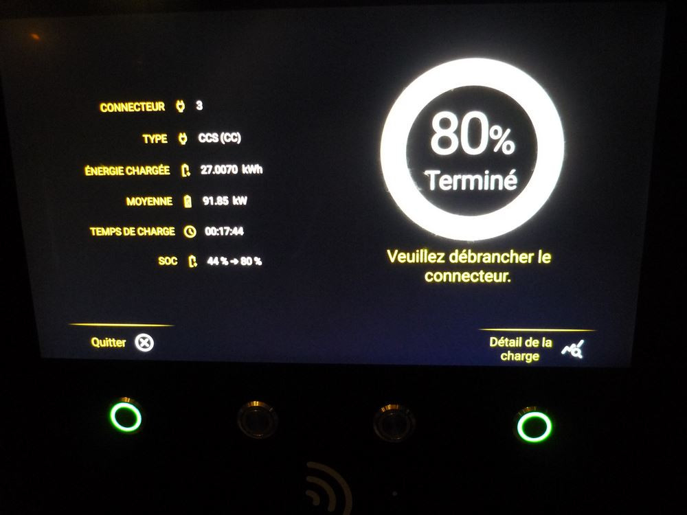 Voiture électrique: la puissance de recharge de la batterie simplifie les longs trajets