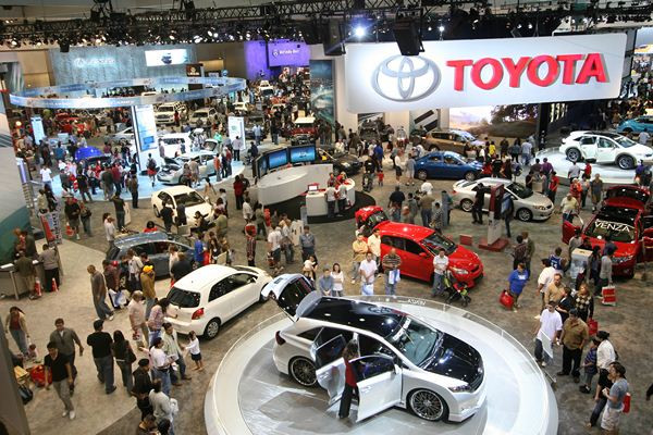 Dans les allées du salon automobile international de Los Angeles