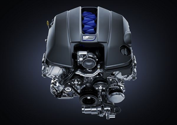 Le coupé haute performance Lexus RC F à moteur V8 développe plus de 450 ch