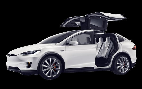 Tesla Model X: une berline électrique sept places dotée de portes arrière en élytre