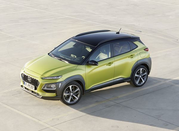 Le SUV urbain Hyundai Kona affiche un design acéré avant-gardiste