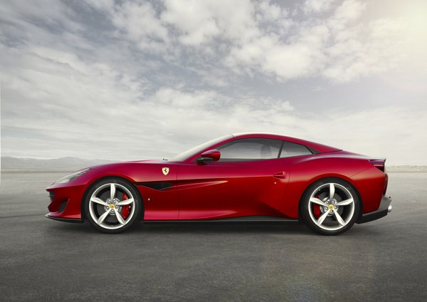 La Ferrari Portofino à toit rigide escamotable développe 600 ch