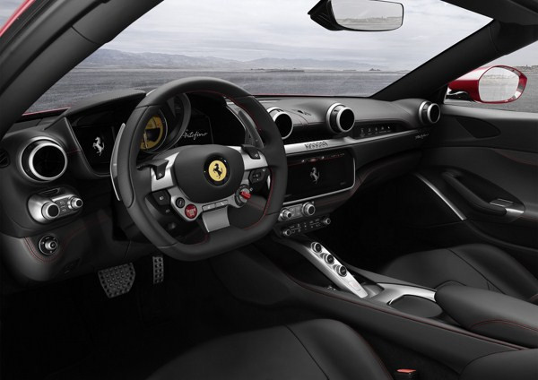 La Ferrari Portofino à toit rigide escamotable développe 600 ch