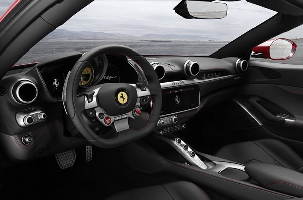 La Ferrari Portofino à toit rigide escamotable développe 600 ch