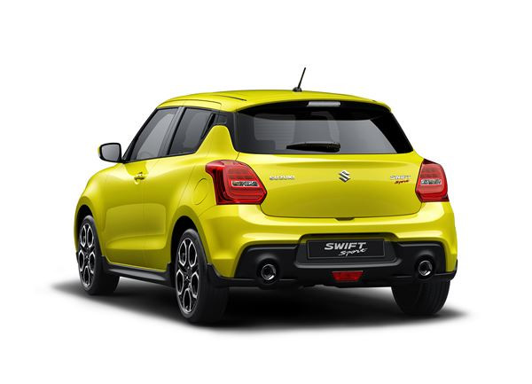 La Suzuki Swift Sport affiche un poids à vide de 970 kg