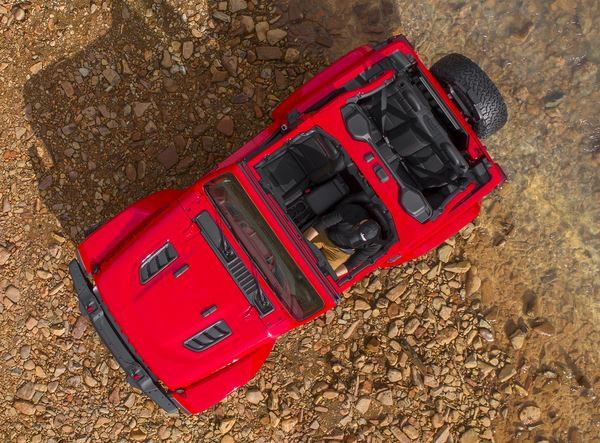 La Jeep Wrangler se singularise par ses capacités tout-terrain