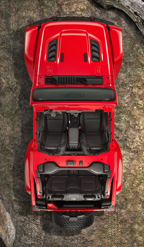 La Jeep Wrangler se singularise par ses capacités tout-terrain