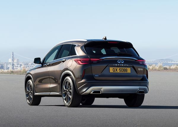 Le SUV Infiniti QX50 affiche des proportions athlétiques