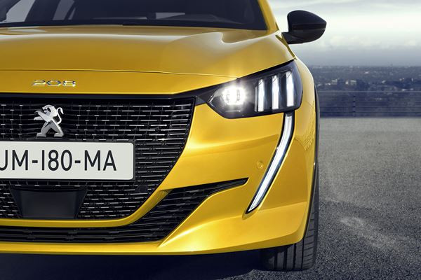 La Peugeot 208 affiche un style distinctif affuté