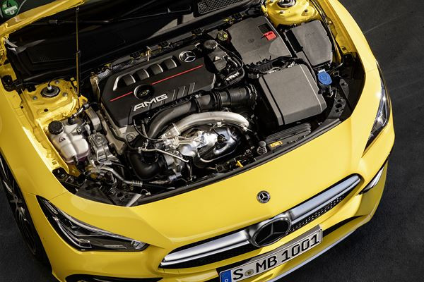 La Mercedes-AMG CLA 35 4Matic embarque un moteur turbo 4 cylindres de 306 ch