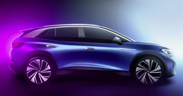 Le SUV compact électrique Volkswagen ID.4 revendique jusqu'à 500 km d'autonomie