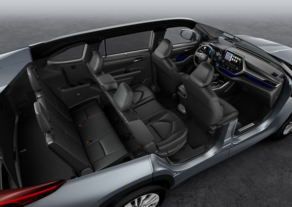 Toyota Highlander Hybride: un grand SUV sept places modulable à transmission intégrale