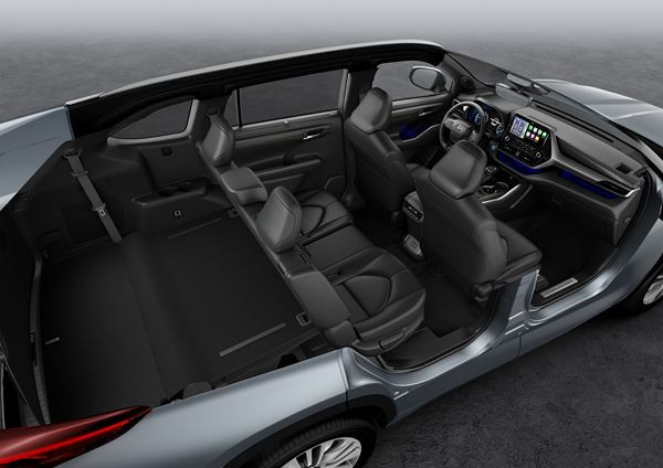 Toyota Highlander Hybride: un grand SUV sept places modulable à transmission intégrale