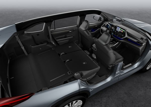 Toyota Highlander Hybride: un grand SUV sept places modulable à transmission intégrale