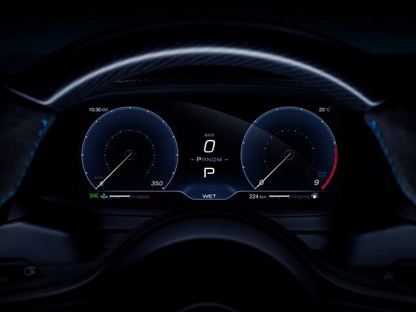 La supercar Maserati MC20 affiche un rapport poids/puissance de 2,33 kg/ch