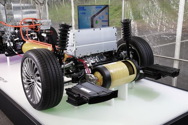 La seconde Toyota Mirai repose sur une architecture dédiée à l'hydrogène