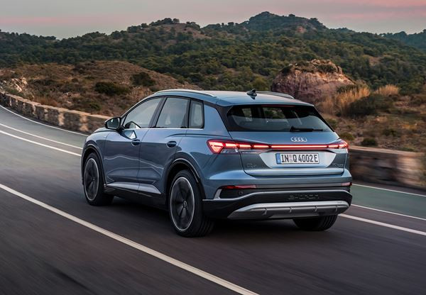 L'Audi Q4 e-tron électrique affiche jusqu'à 520 km d'autonomie