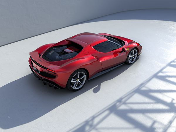 La berlinetta Ferrari 296 GTB embarque une architecture hybride rechargeable V6 de 830 ch