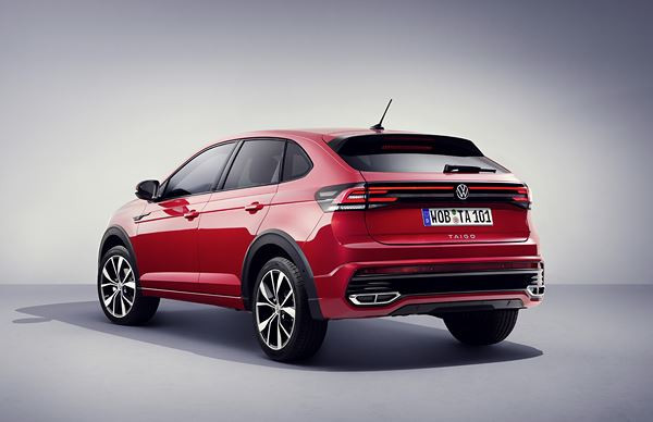 Le SUV coupé Volkswagen Taigo affiche des proportions puissantes