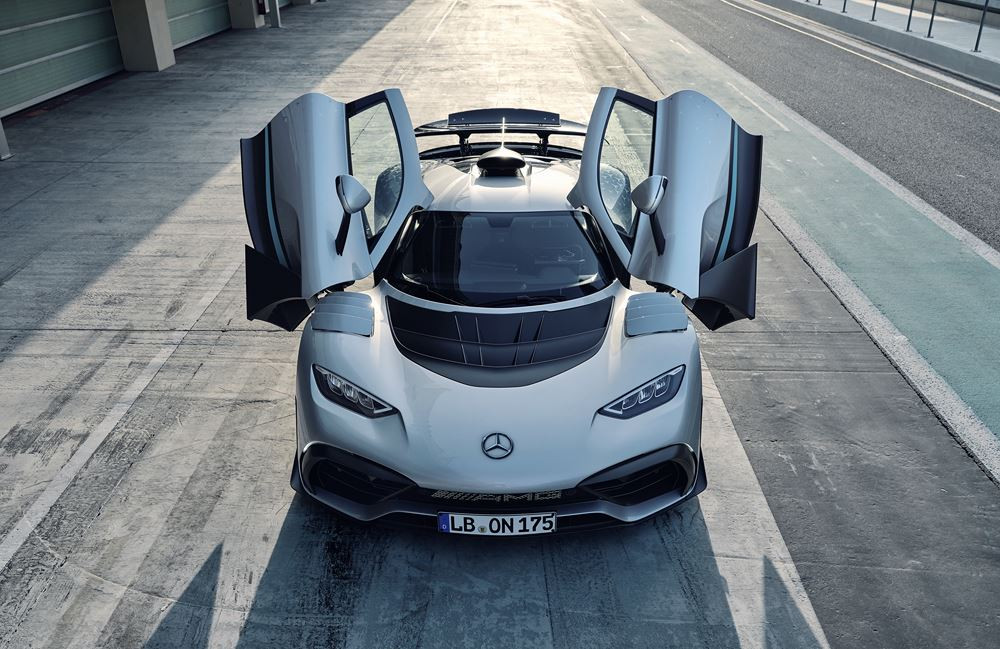 La Mercedes-AMG One embarque un système hybride de 1 063 ch