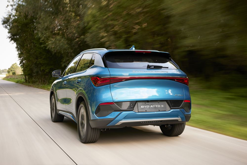 Le SUV compact électrique Byd Atto 3 parcourt 420 kilomètres WLTP avec une charge