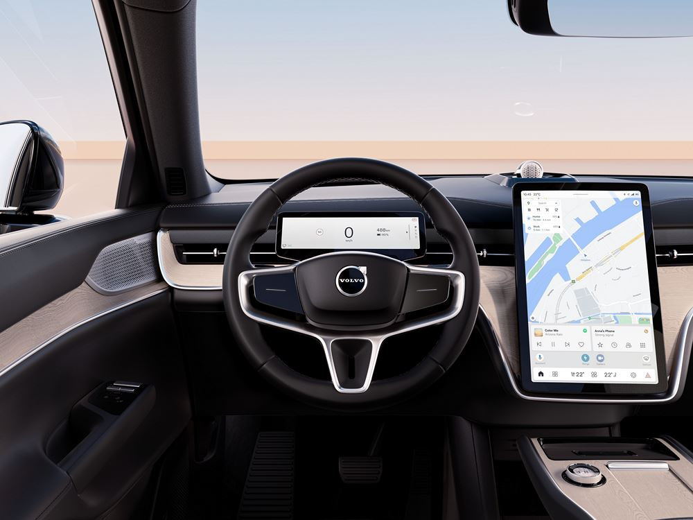 Le Volvo EX90 électrique est un grand SUV familial à forte composante logicielle