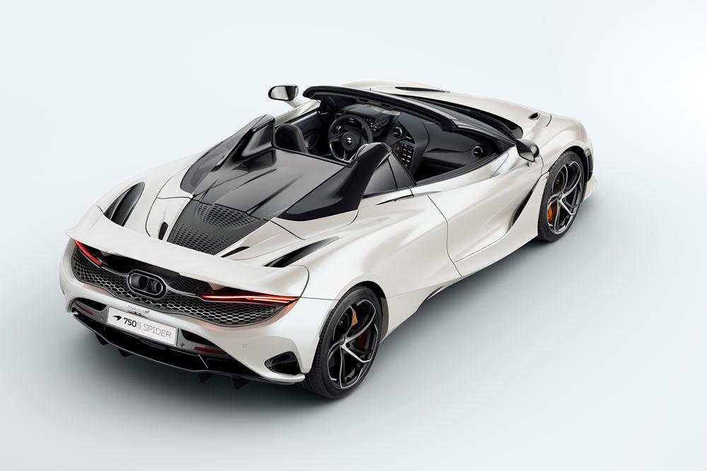 La McLaren 750S Spider est propulsée par un moteur V8 4.0 litres biturbo de 750 ch