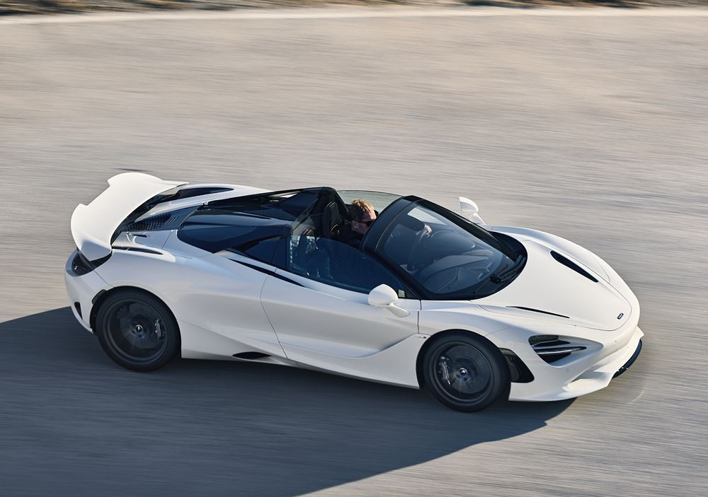 La McLaren 750S Spider est propulsée par un moteur V8 4.0 litres biturbo de 750 ch