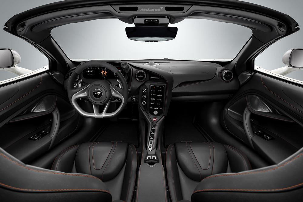 La McLaren 750S Spider est propulsée par un moteur V8 4.0 litres biturbo de 750 ch