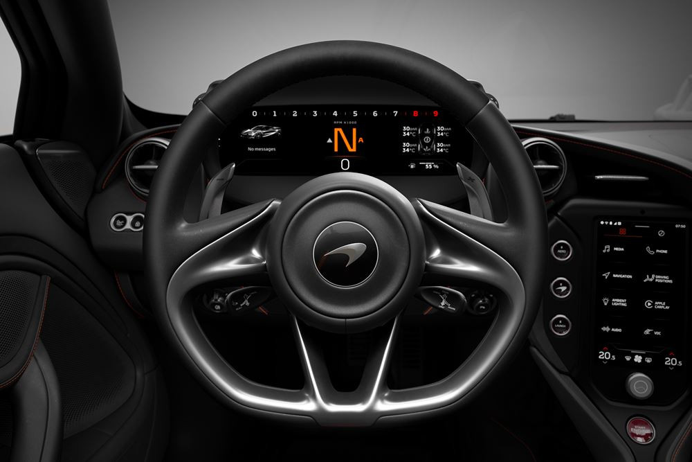 La McLaren 750S Spider est propulsée par un moteur V8 4.0 litres biturbo de 750 ch