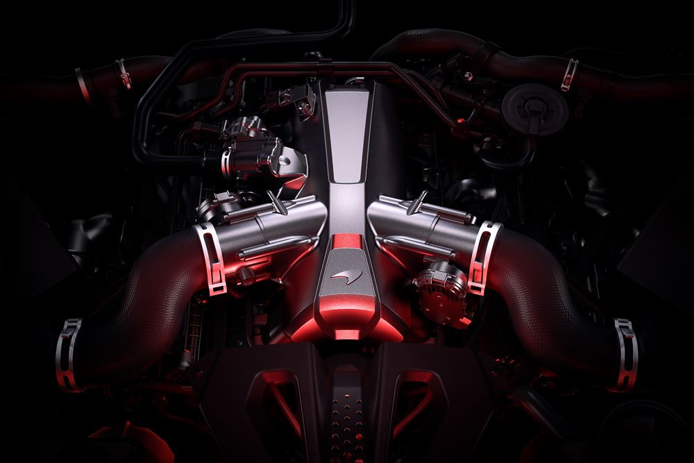 La McLaren 750S Spider est propulsée par un moteur V8 4.0 litres biturbo de 750 ch