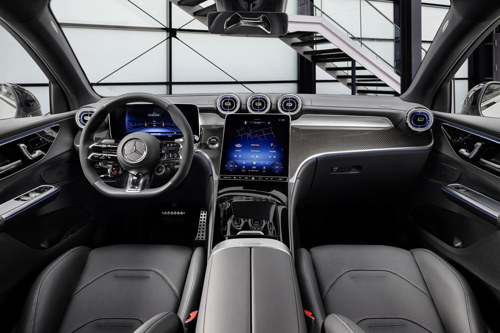 Le Mercedes-AMG GLC Coupé 63 S E Performance délivre une puissance combinée de 680 ch
