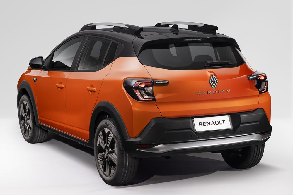 Le Renault Kardian affiche un look de petit SUV affirmé avec une silhouette robuste