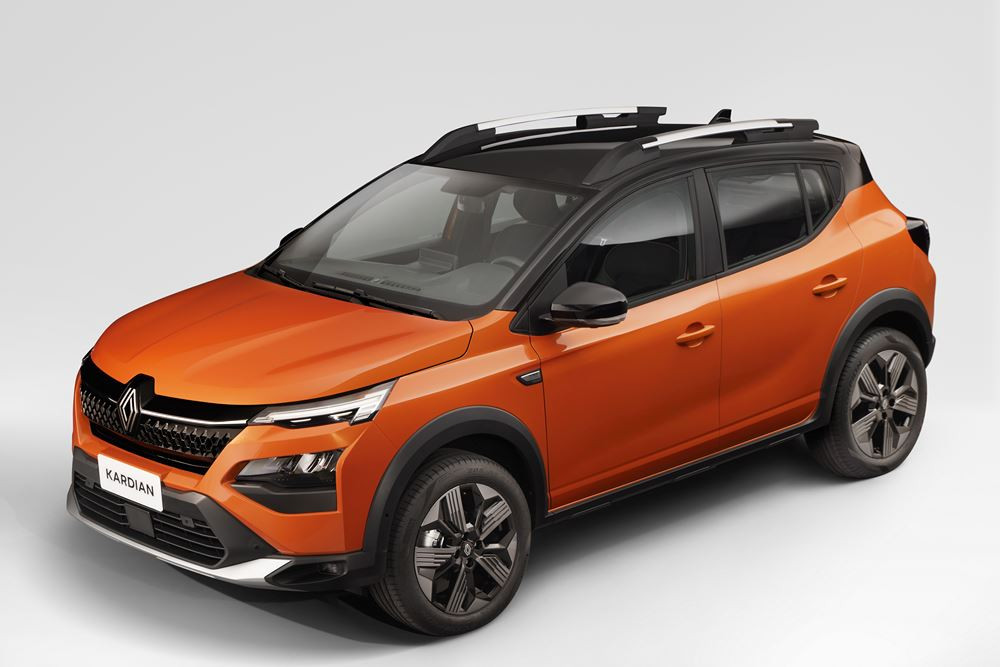 Le Renault Kardian affiche un look de petit SUV affirmé avec une silhouette robuste