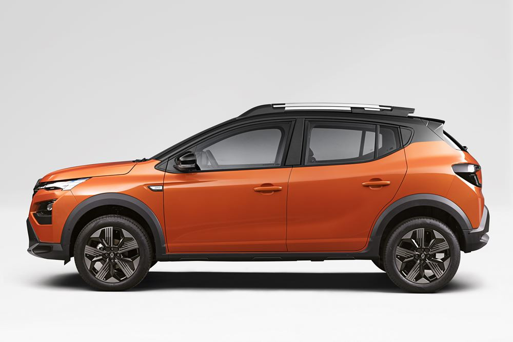 Le Renault Kardian affiche un look de petit SUV affirmé avec une silhouette robuste