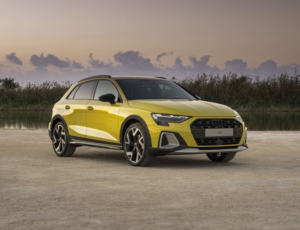 L'Audi A3 allstreet affiche un look tout-terrain distinctif