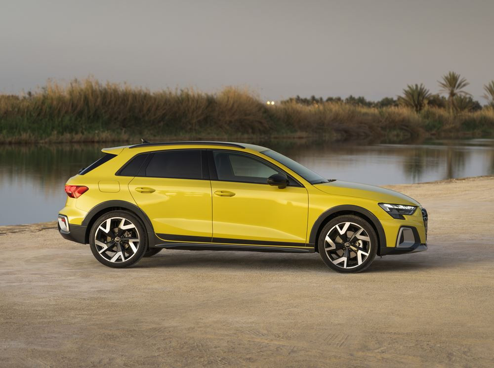 L'Audi A3 allstreet affiche un look tout-terrain distinctif