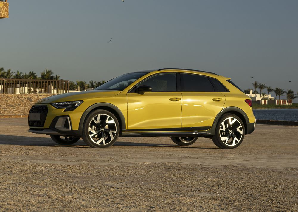L'Audi A3 allstreet affiche un look tout-terrain distinctif