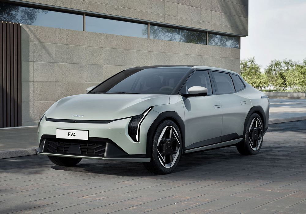 La berline Kia EV4 affiche un design avant-gardiste aérodynamique