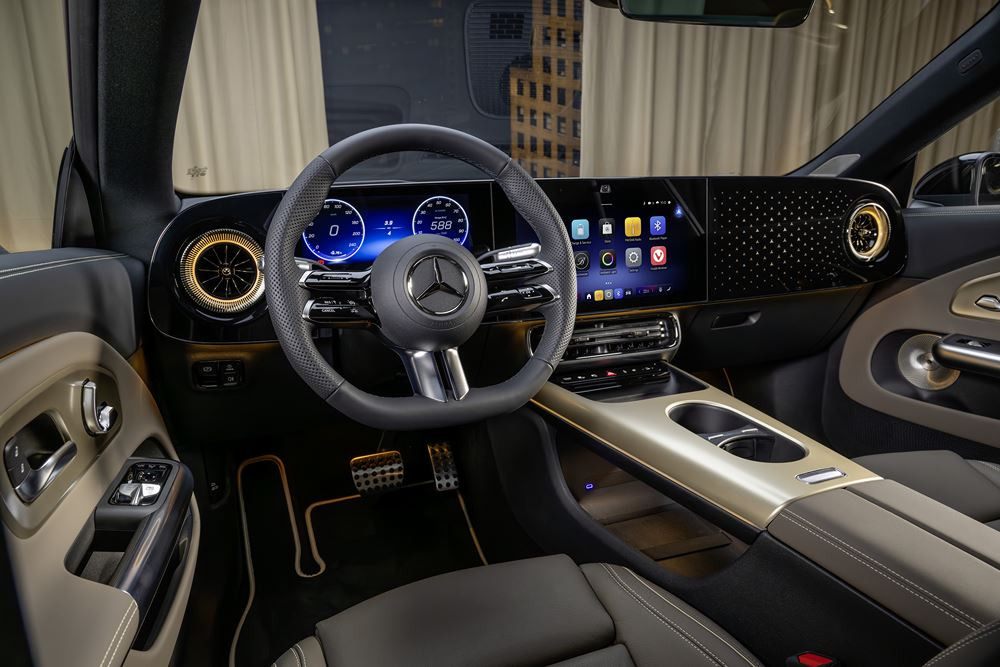 La Mercedes-Benz CLA hybride 48 volts roule en électrique lorsque moins de 20 kW sont nécessaires