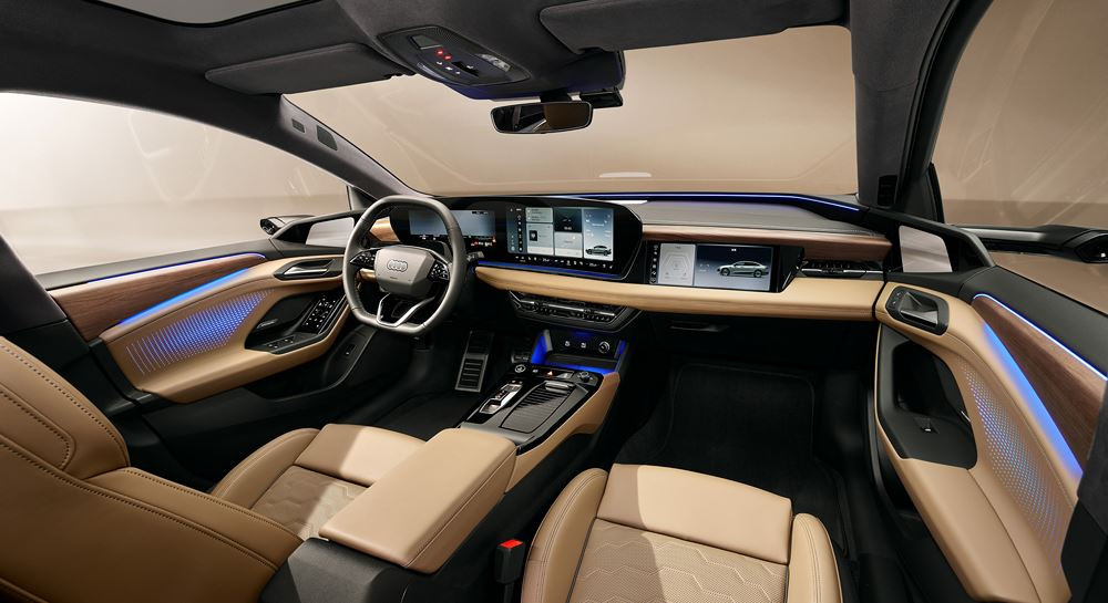 L'Audi A6L e-tron offre un empattement plus long de 132 millimètres que sur la version mondiale de l'A6L e-tron
