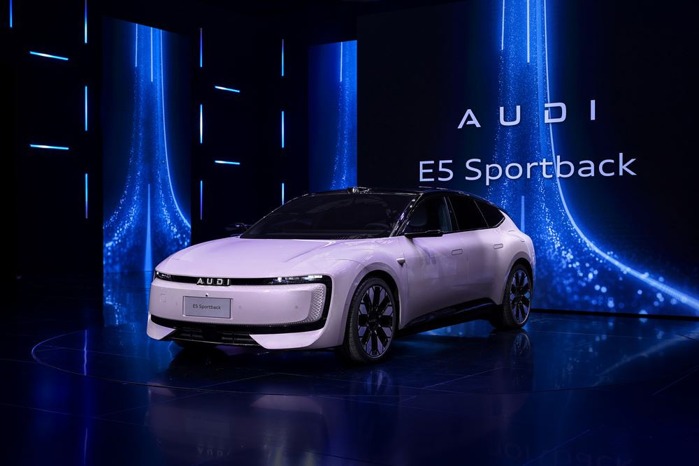 L'AUDI E5 Sportback électrique de taille moyenne combine l'ADN d'Audi avec des caractéristiques chinoises